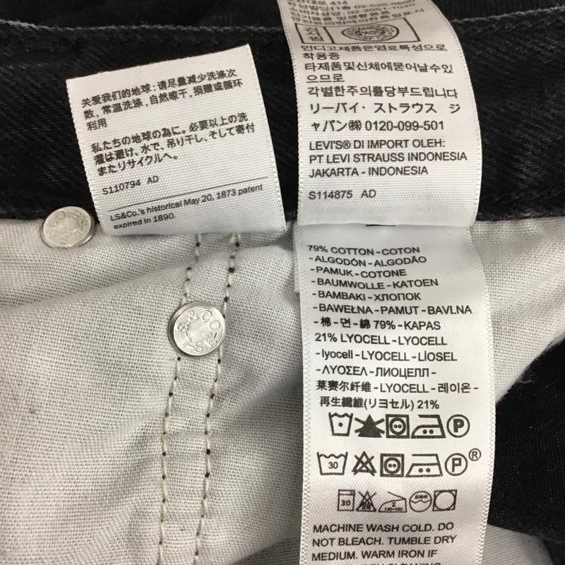 リーバイス Levi s パンツ デニム、ジーンズ 28インチ 無地 黒 / ブラック /  レディース USED 古着 中古 10121270