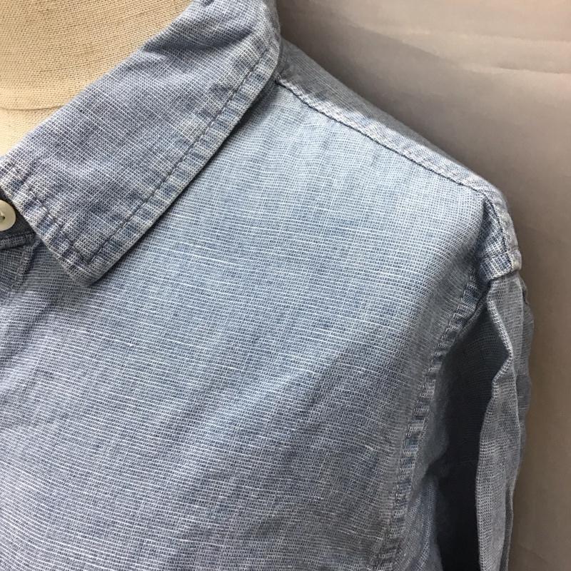 ブルーブルー BLUE BLUE ワンピース ロングスカート デニム シャツワンピース 無地 水色 / ライトブルー /  レディース USED 古着 中古 10112474