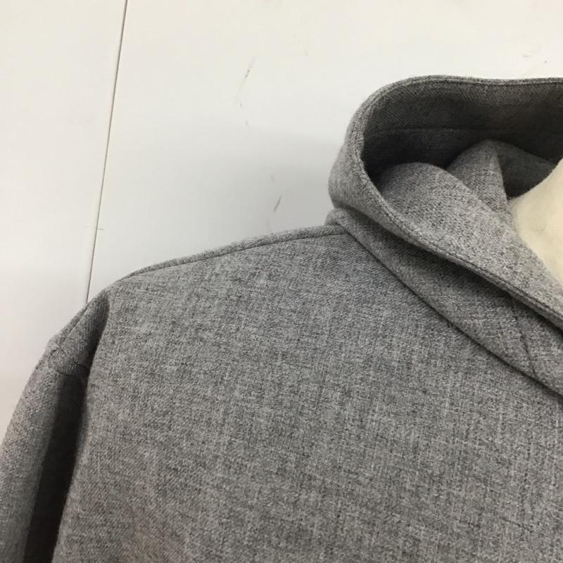 ザラ ZARA パーカー 長袖 ジップアップパーカージャケット 長袖スウェット アウター S 無地 灰 / グレー /  メンズ USED 古着 中古 10117627