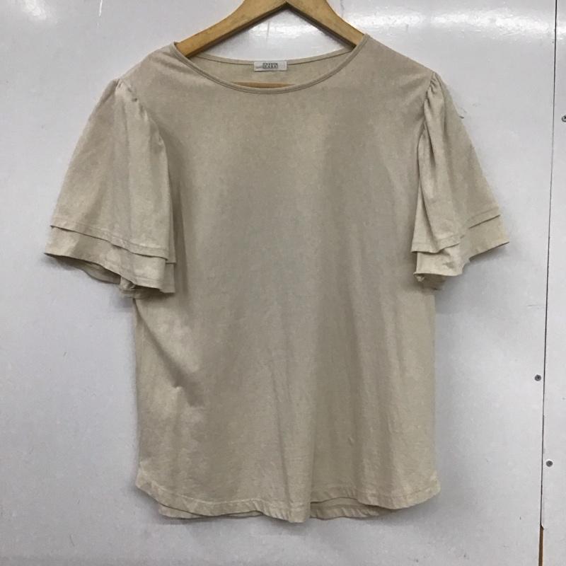 ローリーズファーム LOWRYS FARM カットソー 半袖 FREE 無地 ベージュ / ベージュ /  レディース USED 古着 中古 10133498