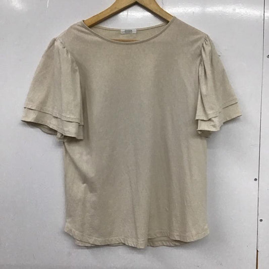 ローリーズファーム LOWRYS FARM カットソー 半袖 FREE 無地 ベージュ / ベージュ /  レディース USED 古着 中古 10133498