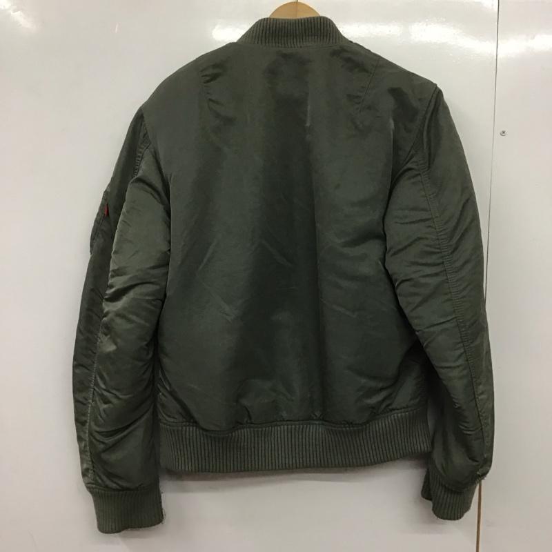 アルファインダストリー Alpha Industries ジャケット、上着 ジャンパー、ブルゾン ミリタリージャケット ジップアップジャケット アウター M 無地 カーキ / カーキ /  メンズ USED 古着 中古 10145241