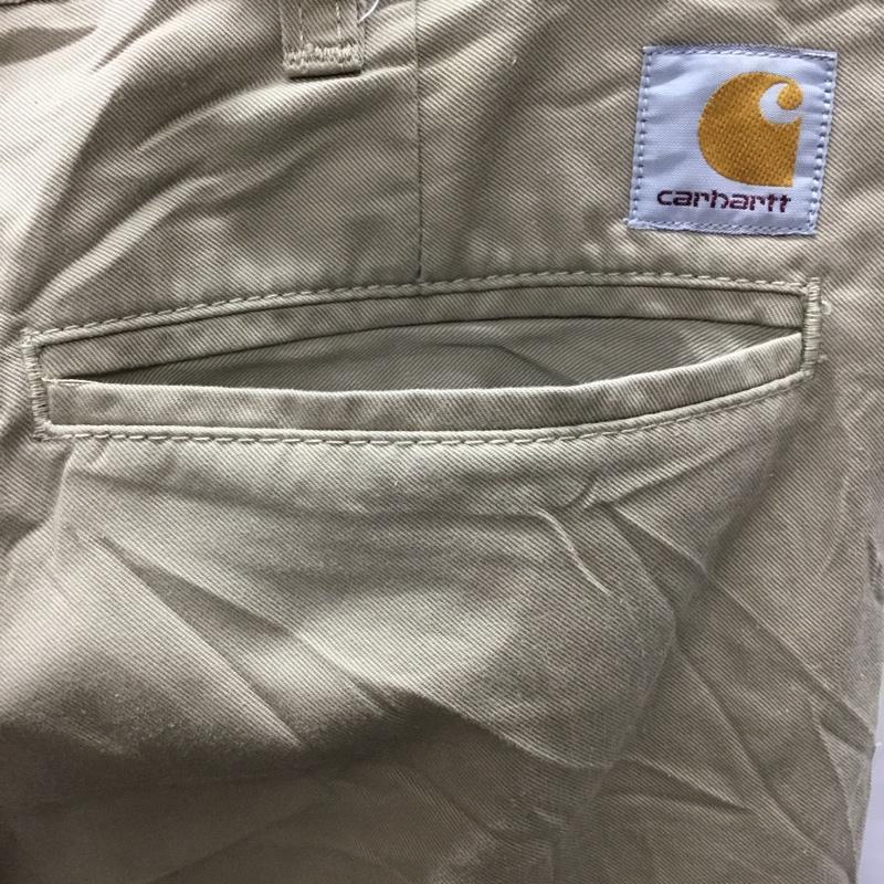 カーハート Carhartt パンツ チノパン チノパン カジュアルパンツ ワイドパンツ ストレートパンツ 29インチ 無地 ベージュ / ベージュ /  メンズ USED 古着 中古 10115782