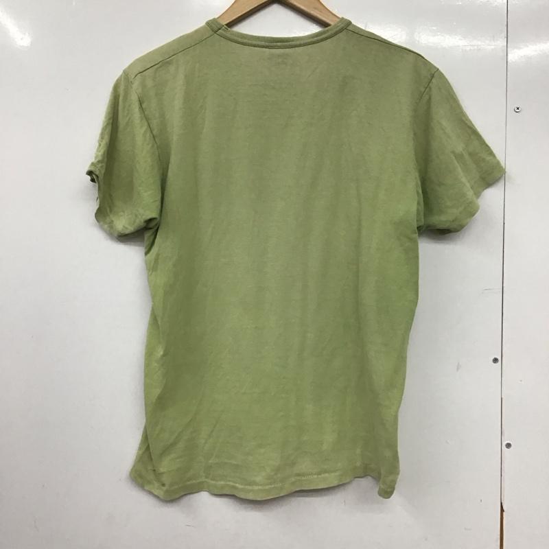 デラックスウエア DELUXEWARE Tシャツ 半袖 L プリント X ロゴ、文字 薄緑 / ライトグリーン /  メンズ USED 古着 中古 10145665