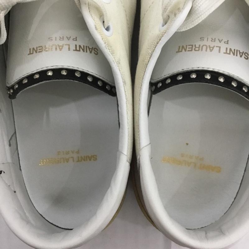 サンローラン SAINTLAURENT スニーカー スニーカー Yeah Baby 刺繍 箱有 ロゴ、文字 白 / ホワイト /  メンズ USED 古着 中古 10123815