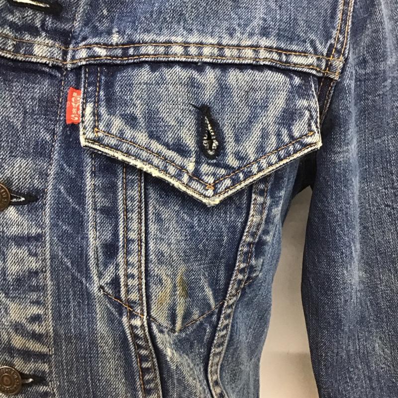 リーバイス Levi s ジャケット、上着 ジャケット、ブレザー デニムジャケット カラージャケット 長袖ジャケット ブルゾン Gジャン 無地 インディゴ / インディゴ /  メンズ USED 古着 中古 10124201