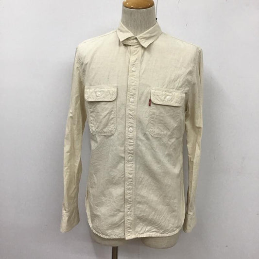 リーバイス Levi s シャツ、ブラウス 長袖 長袖シャツ カラーシャツ ポケットシャツ 長袖カットソー M 無地 オフホワイト / オフホワイト /  メンズ USED 古着 中古 10109304