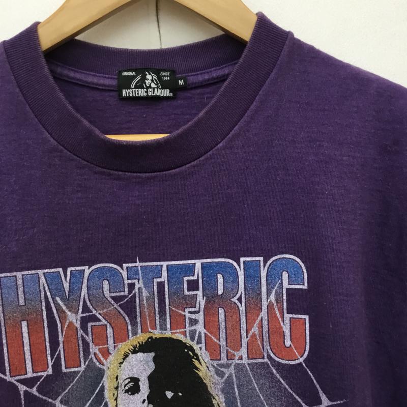 ヒステリックグラマー HYSTERIC GLAMOUR Tシャツ 半袖 M ロゴ、文字 紫 / パープル /  メンズ USED 古着 中古 10145805