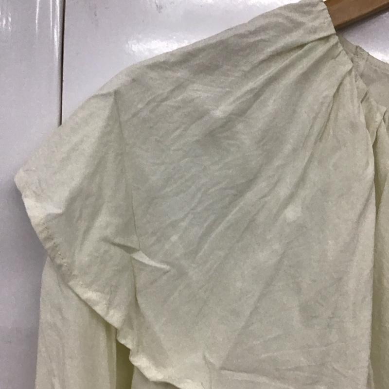 アメリカンホリック AMERICAN HOLIC シャツ、ブラウス 長袖 HC51L0A0200 サラックール衿フリルラグランブラウス L 無地 アイボリー / アイボリー /  レディース USED 古着 中古 10130976