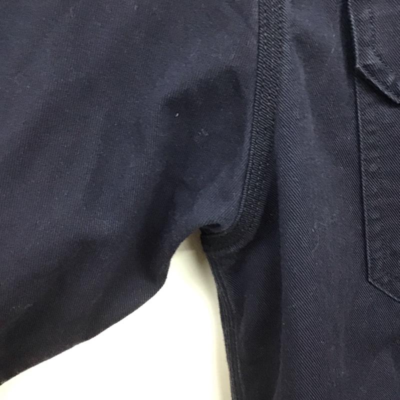 カーハート Carhartt シャツ、ブラウス 長袖 長袖シャツ 無地シャツ カラーシャツ ボタンダウンシャツ M ロゴ、文字 紺 / ネイビー /  メンズ USED 古着 中古 10148304