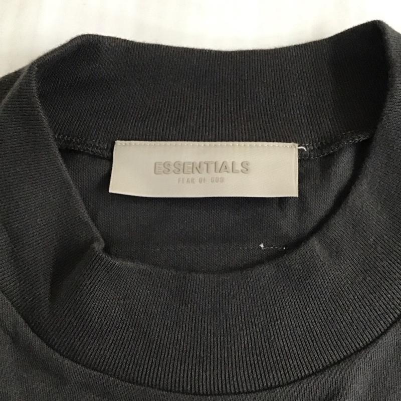 エッセンシャルズ ESSENTIALS Tシャツ 半袖 半袖カットソー プリントTシャツ クルーネックカットソー S ロゴ、文字 黒 / ブラック /  メンズ USED 古着 中古 10119927
