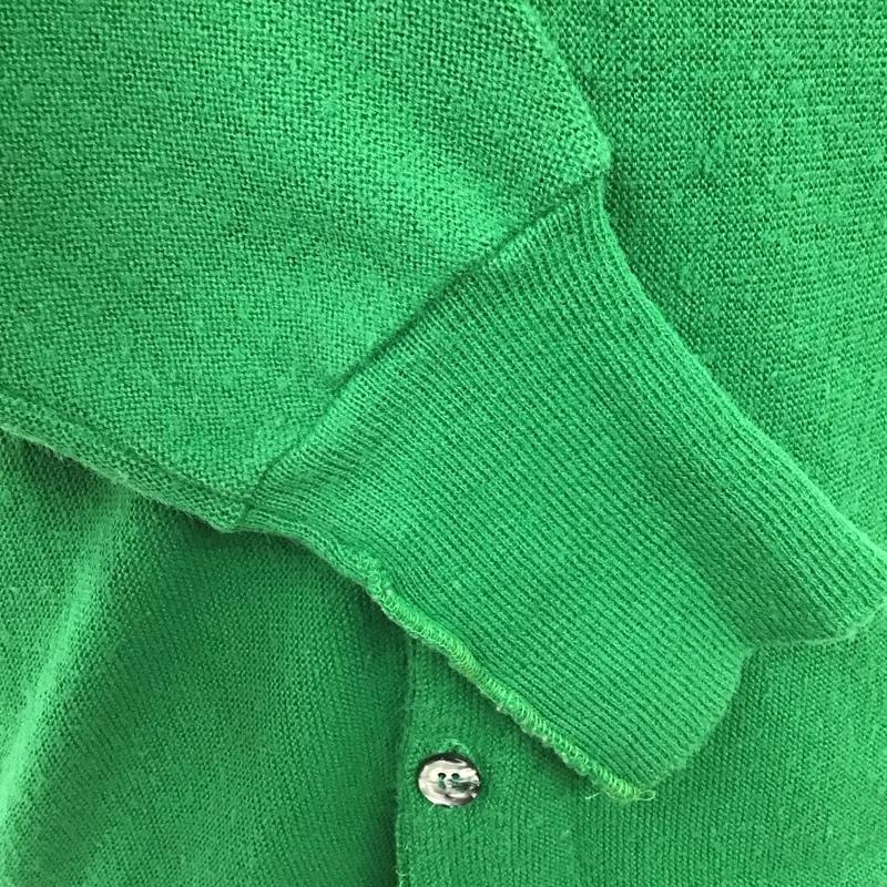 ラコステ LACOSTE カーディガン 長袖 70s　アクリルニット　カーディガン　IZOD XL ロゴ、文字 緑 / グリーン /  メンズ USED 古着 中古 10118296