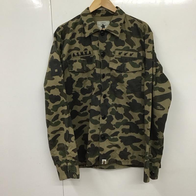 アベイシングエイプ A BATHING APE シャツ、ブラウス 長袖 長袖シャツ 総柄シャツ カラーシャツ ポケットシャツ 00s M カモフラージュ柄・迷彩 マルチカラー / マルチカラー /  メンズ USED 古着 中古 10130972