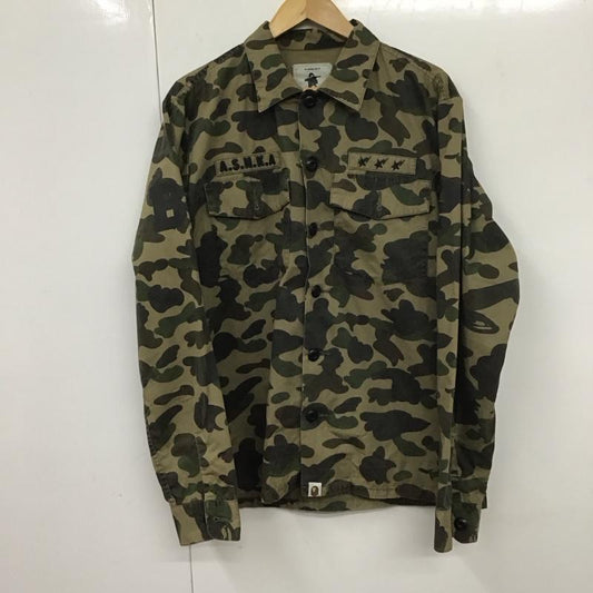 アベイシングエイプ A BATHING APE シャツ、ブラウス 長袖 長袖シャツ 総柄シャツ カラーシャツ ポケットシャツ 00s M カモフラージュ柄・迷彩 マルチカラー / マルチカラー /  メンズ USED 古着 中古 10130972