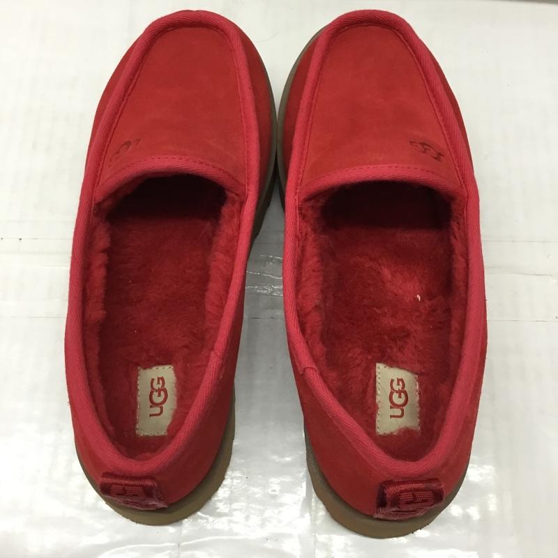 アグ UGG カジュアルシューズ カジュアルシューズ 1121570 スーパー モック スリッパ スリッポン Super Moc Slipper 26cm 26.0cm ロゴ、文字 赤 / レッド /  レディース USED 古着 中古 10119084