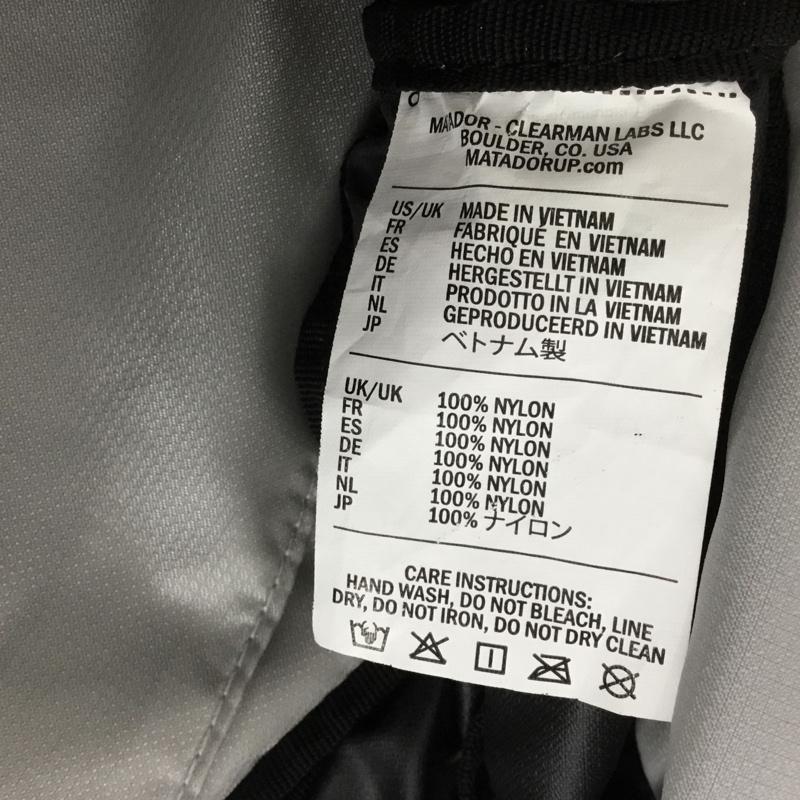 マタドール Matador リュックサック、デイパック リュックサック、デイバッグ ビースト18 バックパック ロゴ、文字 黒 / ブラック /  メンズ USED 古着 中古 10137149