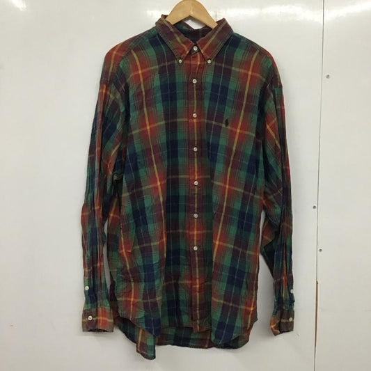 ラルフローレン RALPHLAUREN シャツ、ブラウス 長袖 長袖シャツ チェックシャツ カラーシャツ ボタンダウンシャツ XL チェック マルチカラー / マルチカラー /  メンズ USED 古着 中古 10138416