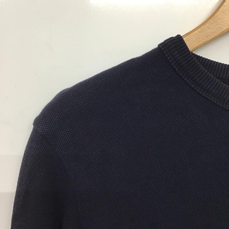 ラコステ LACOSTE カットソー 長袖 長袖カットソー クルーネックカットソー 3 ロゴ、文字 紺 / ネイビー /  メンズ USED 古着 中古 10146641
