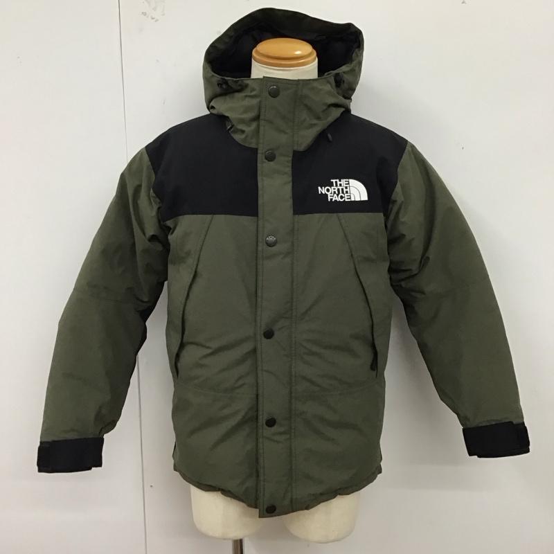 ザノースフェイス THE NORTH FACE ジャケット、上着 ダウンジャケット ND91930 マウンテンダウンジャケット S ロゴ、文字 カーキ / カーキ / X 黒 / ブラック /  メンズ USED 古着 中古 10123291