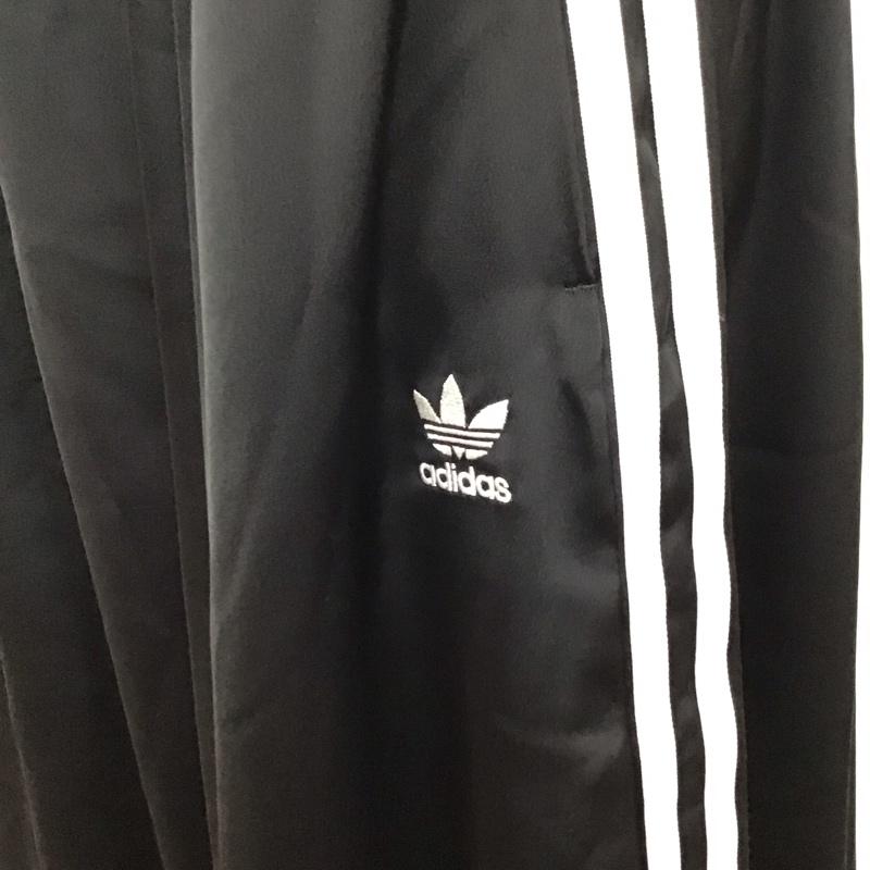 アディダスオリジナルス adidas originals スカート ロングスカート FL0039 LONGSATINSKIRT ロングスカート フレアスカート カジュアルスカート 無地 黒 / ブラック /  レディース USED 古着 中古 10117332