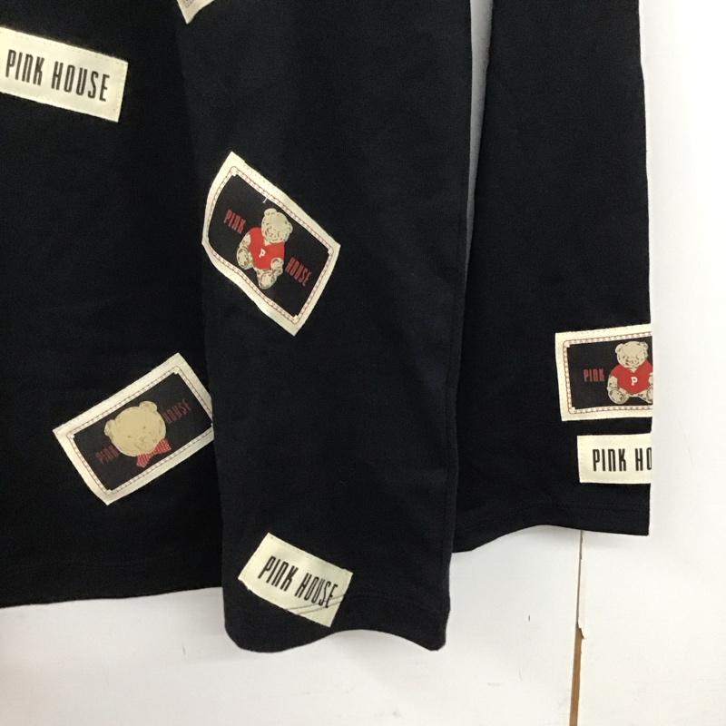 ピンクハウス PINK HOUSE Tシャツ 長袖 L プリント 黒 / ブラック /  レディース USED 古着 中古 10143371