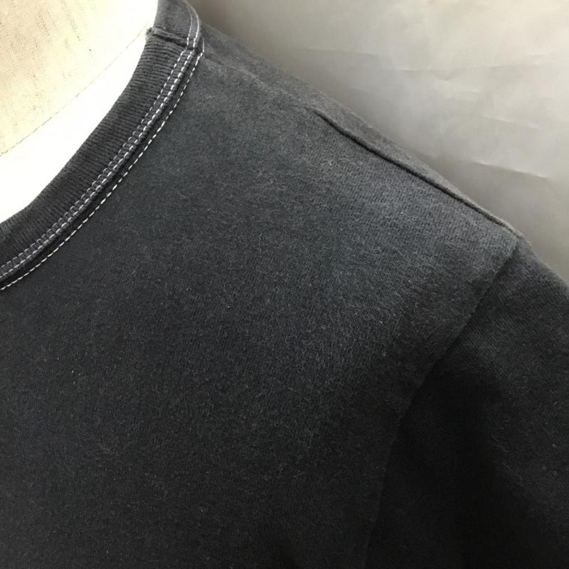 フラットヘッド The Flat Head Tシャツ 半袖 半袖カットソー プリントTシャツ クルーネックカットソー 38 ロゴ、文字 黒 / ブラック /  メンズ USED 古着 中古 10116720