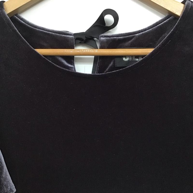 ジルスチュアート JILLSTUART ワンピース ひざ丈スカート S 無地 黒 / ブラック /  レディース USED 古着 中古 10142861