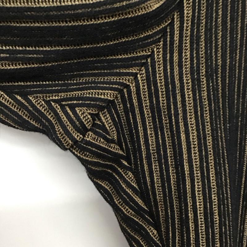 ニコアンド niko and... パンツ ワークパンツ、ペインターパンツ カジュアルパンツ スリムパンツ ストレッチパンツ M ストライプ 黒 / ブラック /  レディース USED 古着 中古 10142668