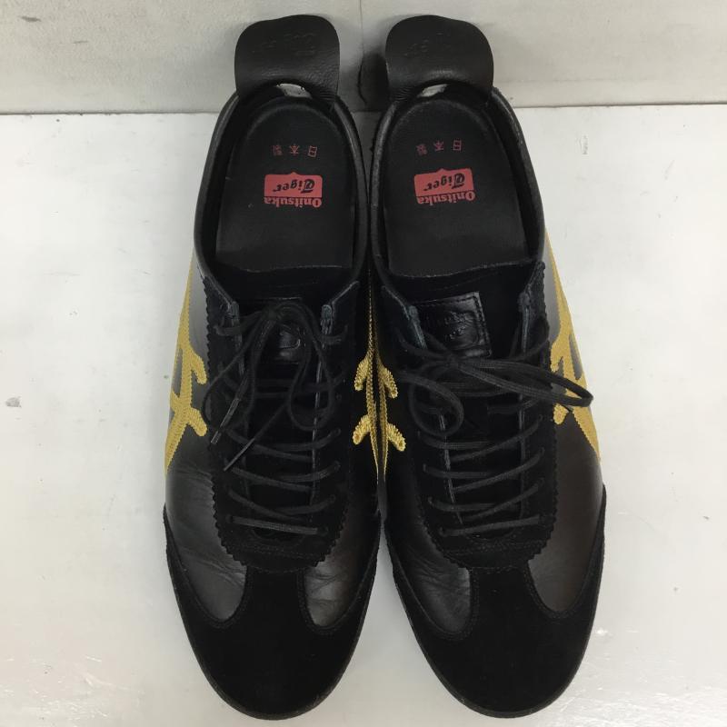 オニツカタイガー ONITSUKA TIGER スニーカー スニーカー 1181A605-001 Mexico 66 Deluxe Black/Gold 26.0cm ロゴ、文字 黒 / ブラック /  メンズ USED 古着 中古 10133948