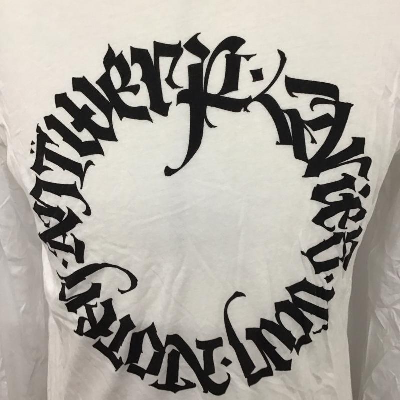 ドリスヴァンノッテン DRIES VAN NOTEN Tシャツ 長袖 S プリント X ロゴ、文字 白 / ホワイト /  メンズ USED 古着 中古 10119742