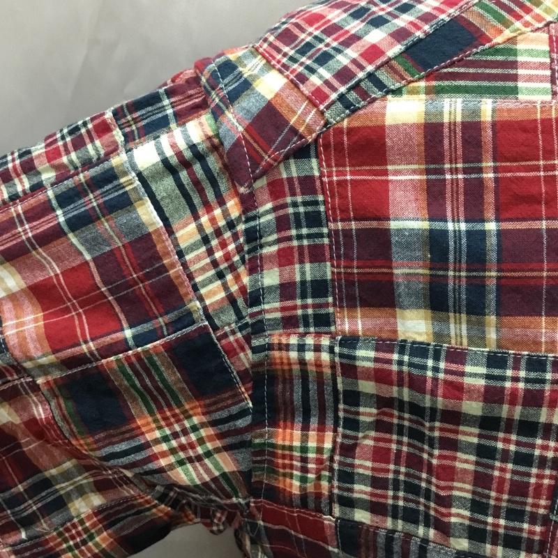 エディーバウアー Eddie Bauer シャツ、ブラウス 半袖 034-9894 ボタンダウン M チェック マルチカラー / マルチカラー /  メンズ USED 古着 中古 10111583