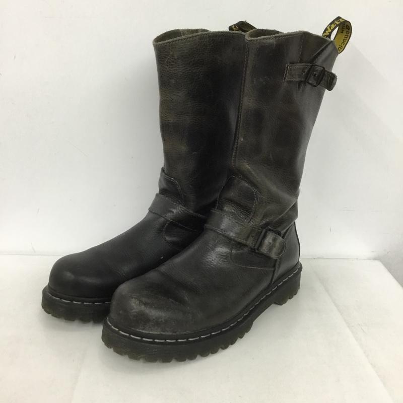 ドクターマーチン Dr.Martens ブーツ 一般 エンジニアブーツ UK7 US：8 無地 黒 / ブラック /  メンズ USED 古着 中古 10149864