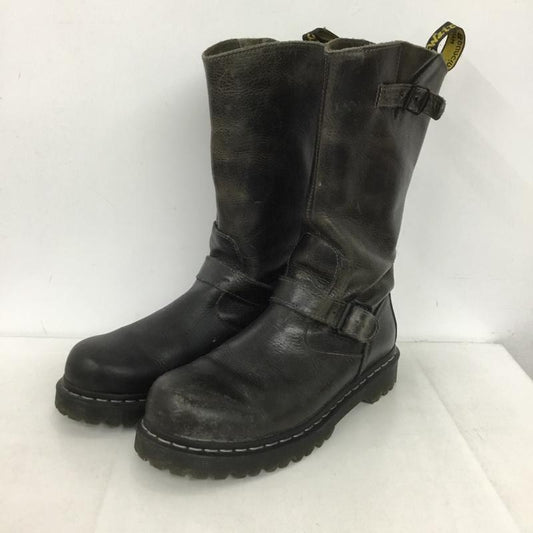 ドクターマーチン Dr.Martens ブーツ 一般 エンジニアブーツ UK7 US：8 無地 黒 / ブラック /  メンズ USED 古着 中古 10149864