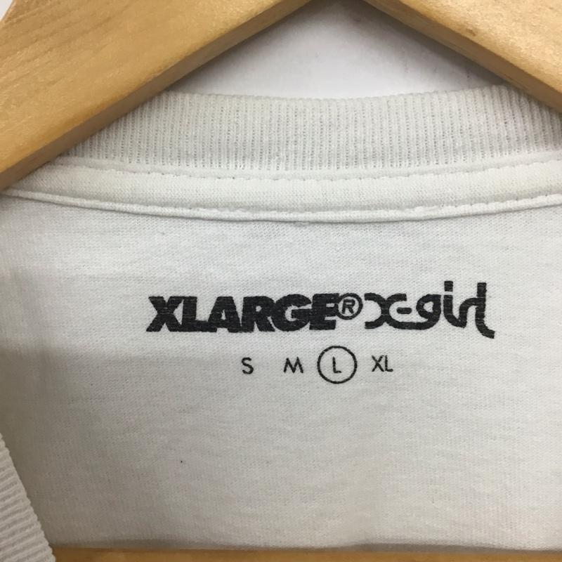 エクストララージ XLARGE Tシャツ 半袖 半袖カットソー プリントTシャツ クルーネックカットソー xgirl L プリント 白 / ホワイト /  メンズ USED 古着 中古 10132561