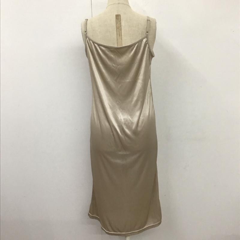 グレイル GRL ワンピース ロングスカート RUT326 ペチコート付き透かし編みニットワンピース 長袖ロングワンピース M 総柄 ベージュ / ベージュ /  レディース USED 古着 中古 10116944