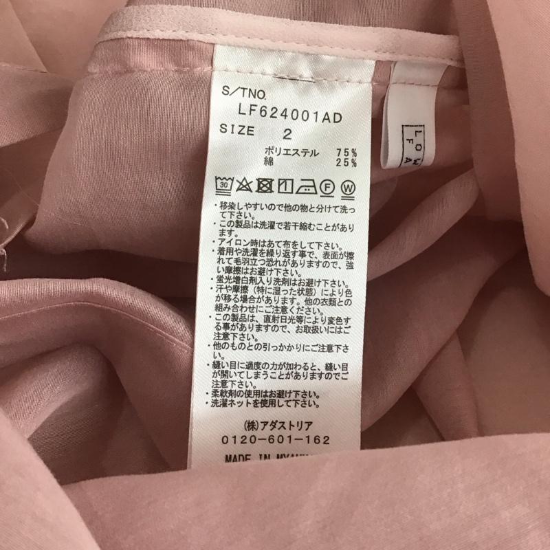 ローリーズファーム LOWRYS FARM シャツ、ブラウス 長袖 長袖シャツ 無地シャツ カラーシャツ シースルー 2 無地 桃 / ピンク /  レディース USED 古着 中古 10132950