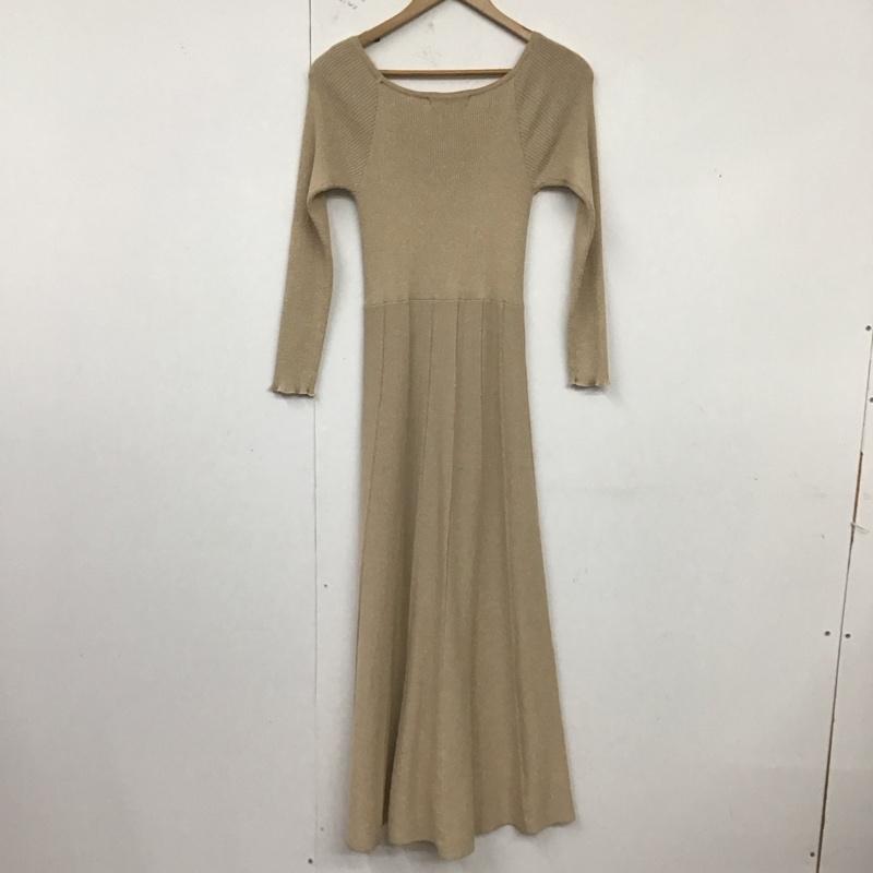 アルシーヴ archives ワンピース ロングスカート FREE 無地 ベージュ / ベージュ /  レディース USED 古着 中古 10124809