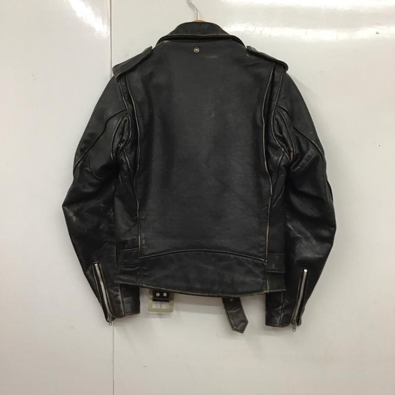 ショット schott ジャケット、上着 ジャケット、ブレザー レザージャケット カジュアルジャケット ライダース ジップアップジャケット ヴィンテージ 古着 34 無地 黒 / ブラック /  メンズ USED 古着 中古 10116557