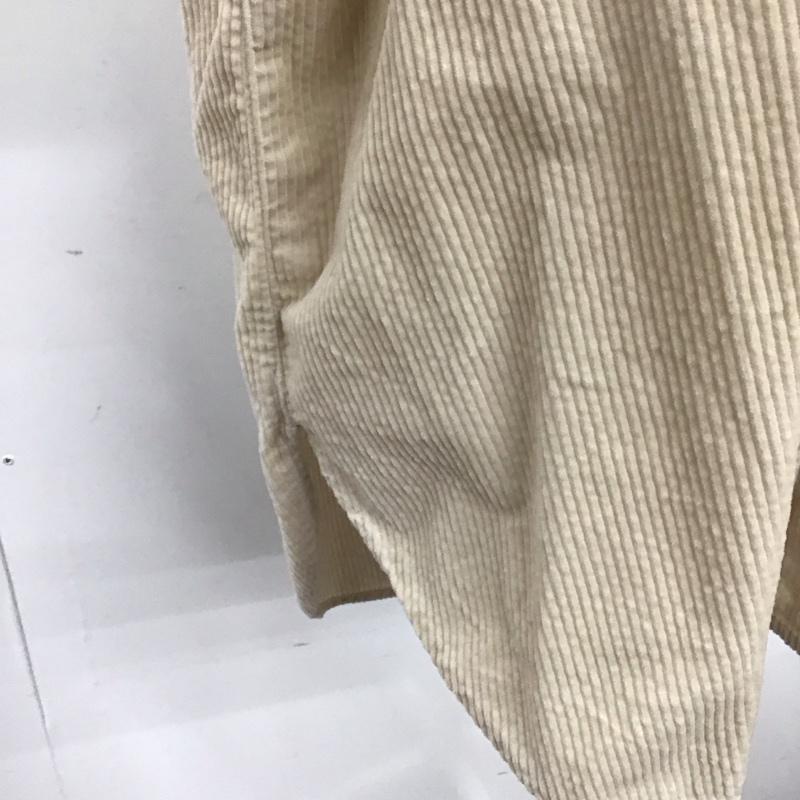 ローリーズファーム LOWRYS FARM シャツ、ブラウス 長袖 コーデュロイ FREE 無地 アイボリー / アイボリー /  レディース USED 古着 中古 10121187
