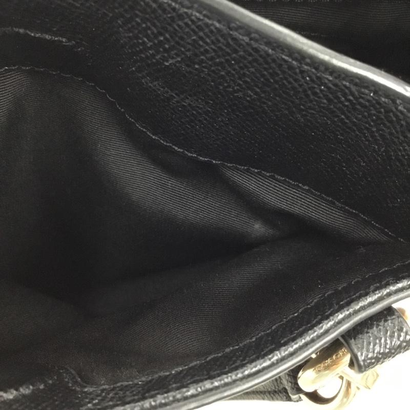 コーチ COACH ハンドバッグ ハンドバッグ F57847 ミネッタクロスボディ ロゴ、文字 黒 / ブラック / X 金 / ゴールド /  レディース USED 古着 中古 10105770