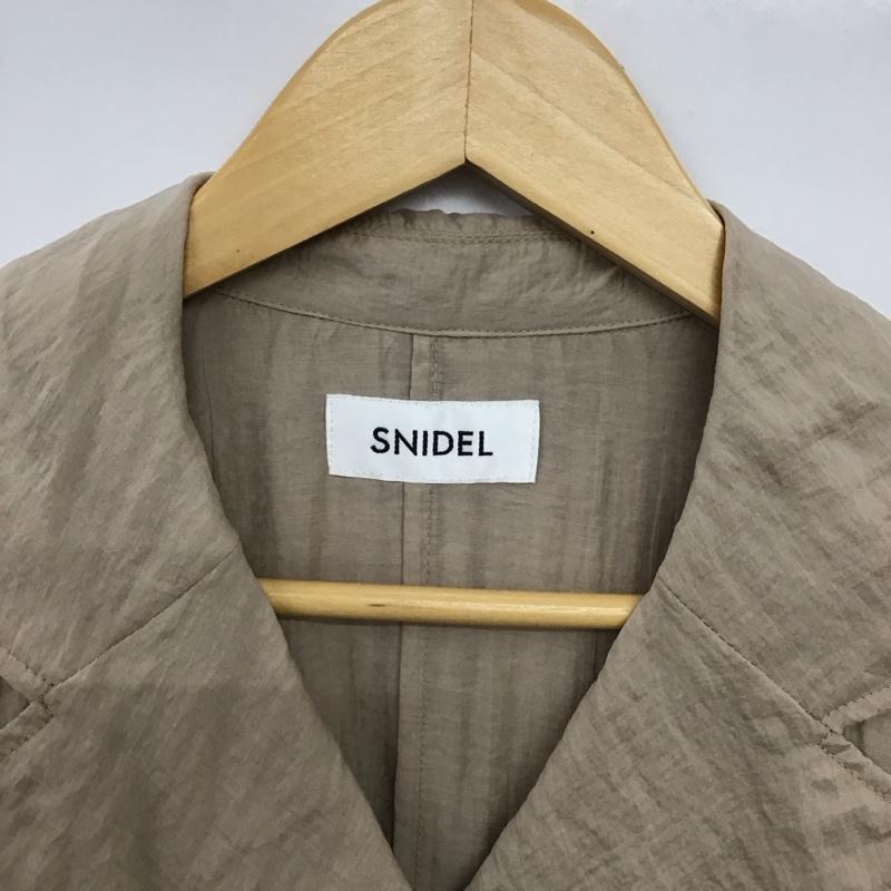 スナイデル SNIDEL コート トレンチコート swfc201006 シアートレンチコート ONE SIZE 無地 ベージュ / ベージュ /  レディース USED 古着 中古 10150649