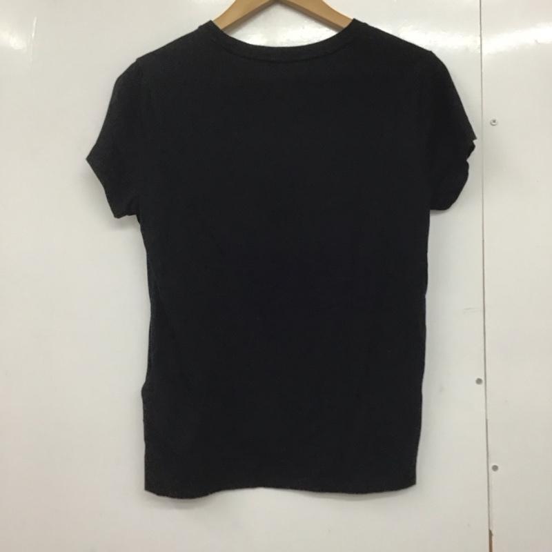 ポロラルフローレン POLO RALPH LAUREN Tシャツ 半袖 半袖カットソー プリントTシャツ クルーネックカットソー M ロゴ、文字 黒 / ブラック /  レディース USED 古着 中古 10145379