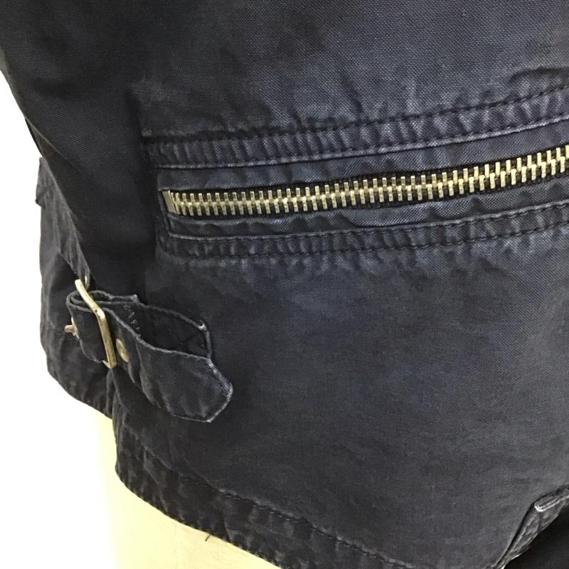 アルマーニジーンズ ARMANI JEANS ジャケット、上着 ジャケット、ブレザー ジップアップジャケット ジャンパー コットンライダースジャケット カジュアルジャケット 無地 紺 / ネイビー /  メンズ USED 古着 中古 10106314