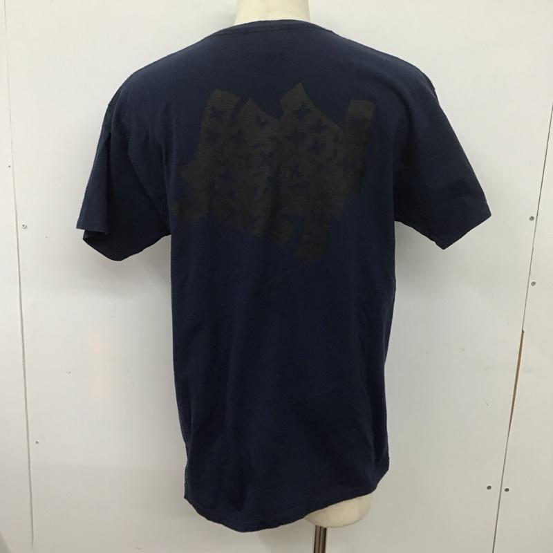 ゴッドセレクショントリプルエックス GOD SELECTION XXX カットソー 半袖 半袖カットソー プリントTシャツ クルーネックカットソー L 無地 紺 / ネイビー /  メンズ USED 古着 中古 10126524