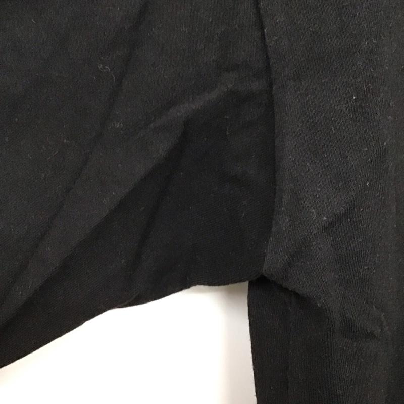 ステューシー STUSSY カットソー 長袖 長袖カットソー プリントカットソー クルーネック L ロゴ、文字 黒 / ブラック /  メンズ USED 古着 中古 10132558