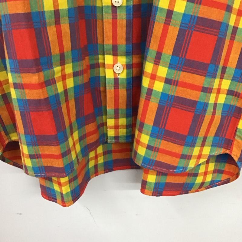 アンドサンズ ANDSUNS シャツ、ブラウス 半袖 L チェック マルチカラー / マルチカラー /  メンズ USED 古着 中古 10132022