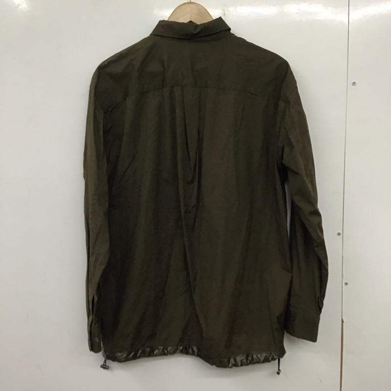 ユニクロ UNIQLO シャツ、ブラウス 長袖 331-446428 長袖シャツ カラーシャツ M 無地 カーキ / カーキ /  メンズ USED 古着 中古 10140539