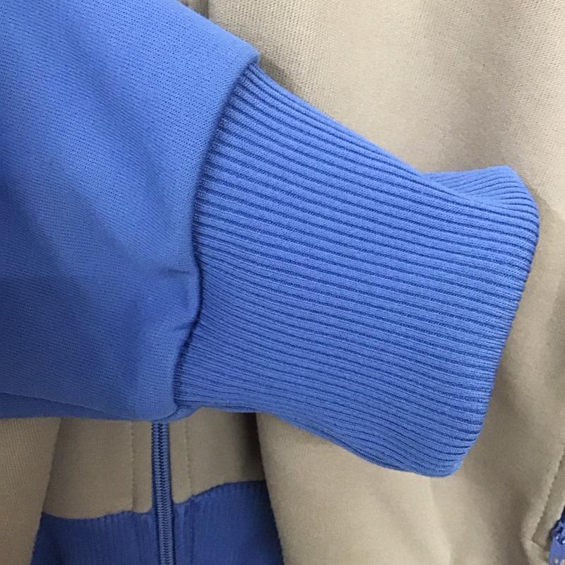 アディダス adidas ジャケット、上着 ジャケット、ブレザー ジップアップジャケット アウター 古着 ジャージ 70s L ロゴ、文字 水色 / ライトブルー /  メンズ USED 古着 中古 10129308