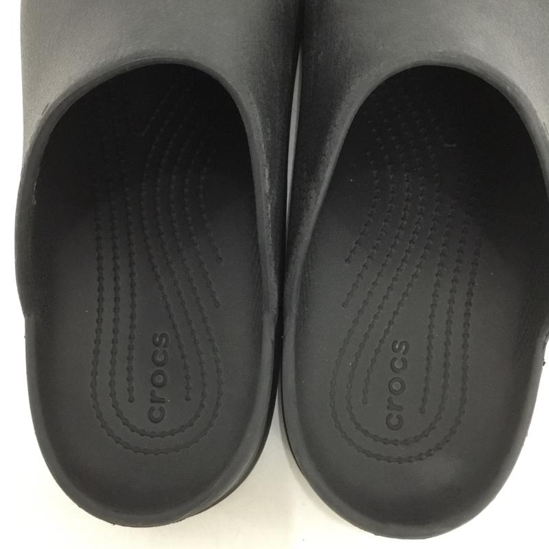クロックス crocs サンダル サンダル 209366 DYLAN CLOG M9 W11 ロゴ、文字 黒 / ブラック /  メンズ USED 古着 中古 10148800