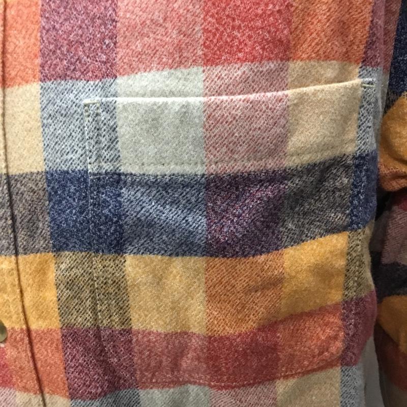 エディーバウアー Eddie Bauer シャツ、ブラウス 長袖 長袖シャツ カラーシャツ ポケットシャツ 長袖カットソー チェックシャツ S チェック マルチカラー / マルチカラー /  メンズ USED 古着 中古 10114806